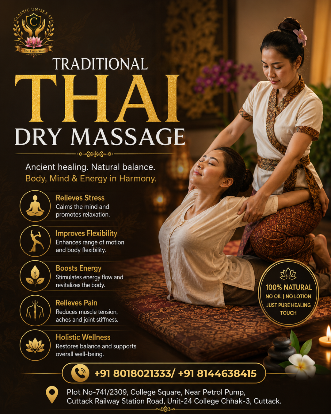 Thai dry massage